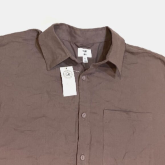 Mode of One Men's Relaxed Fit Flannel Wovens Shirt Soft Moon Size XL - Picture 6 of 8